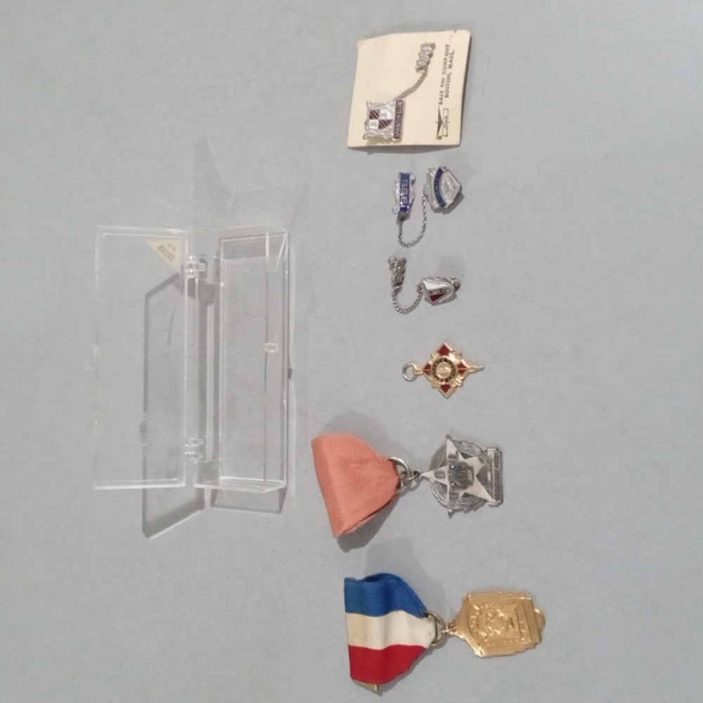 Assorted vintage pins from 1960's